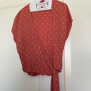 Madewell wrap blouse
